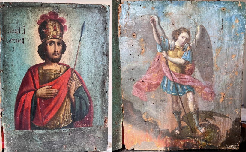 Київські митники вилучили п’ять старовинних ікон, які намагались вивезти в США (фото)