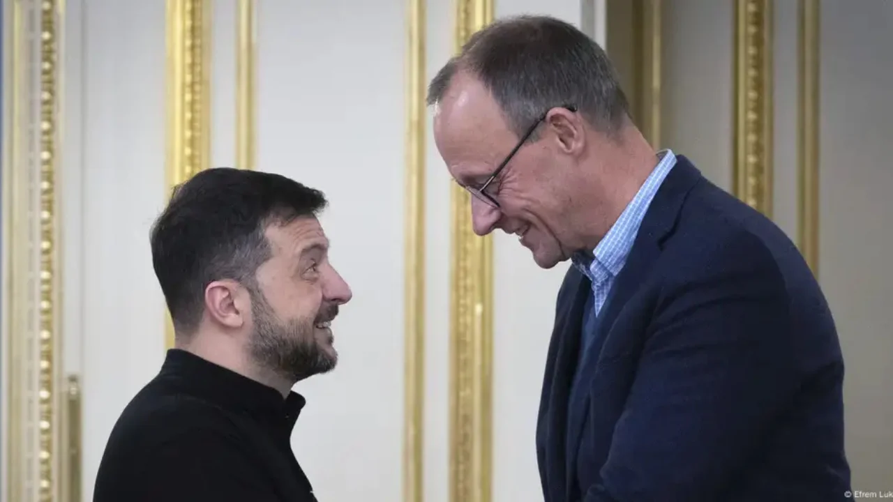 Зеленский встретился с Мерцем в Берлине