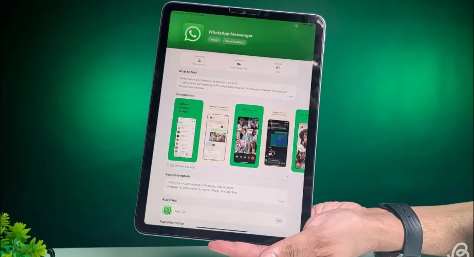 WhatsApp на iPAd 2025