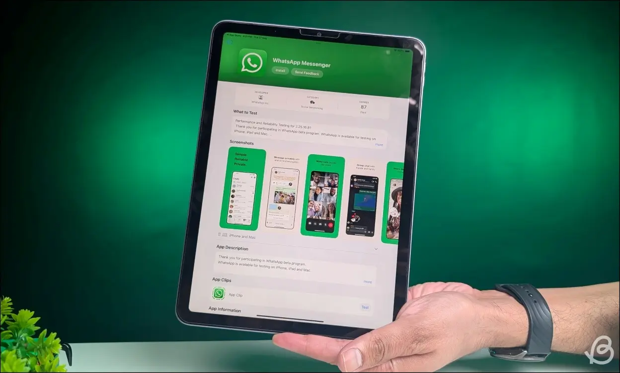 WhatsApp на iPAd 2025