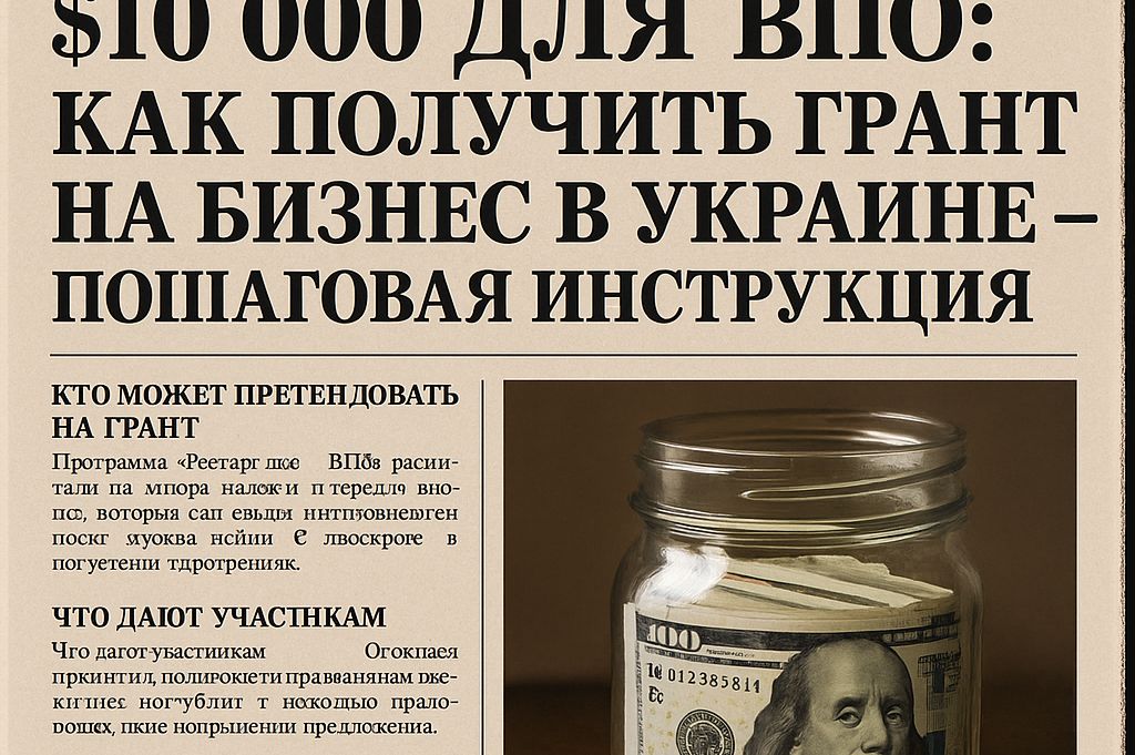 Грант для ВПО в 10 тысяч долларов 2025