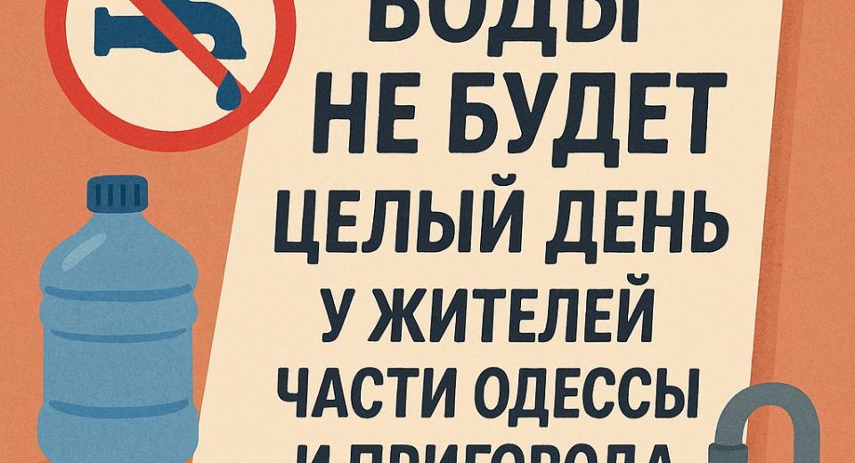Ремонтные работы Одесского водоканала 09.06.2025