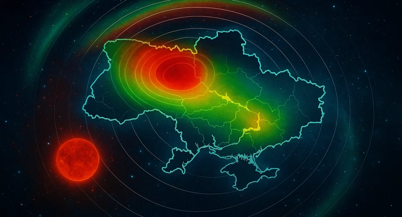 Магнітна активність 13 серпня 2025 Україна в умовах геомагнітних збурень