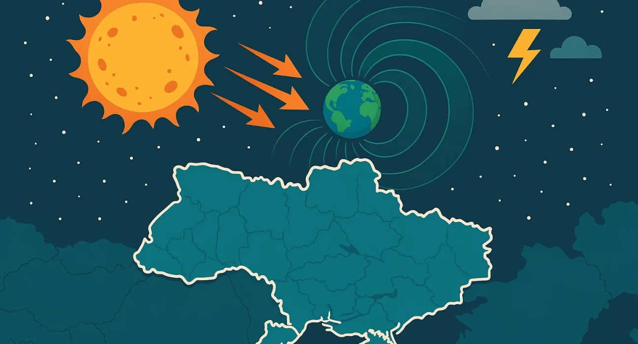 Магнітна буря 11 серпня 2025 в Україні прогноз на сьогодні по регіонах