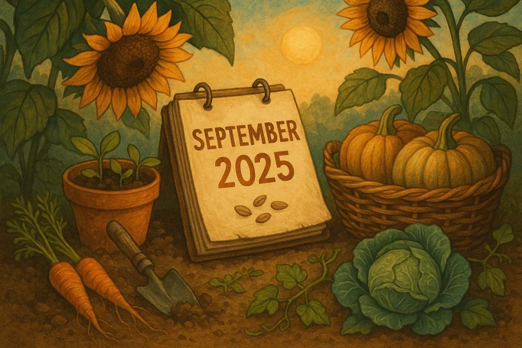 Посівний календар вересень 2025 таблиця і щоденні поради
