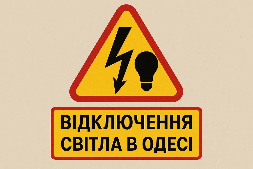 Відключення світла в Одесі сьогодні 25 серпня 2025 графік робіт
