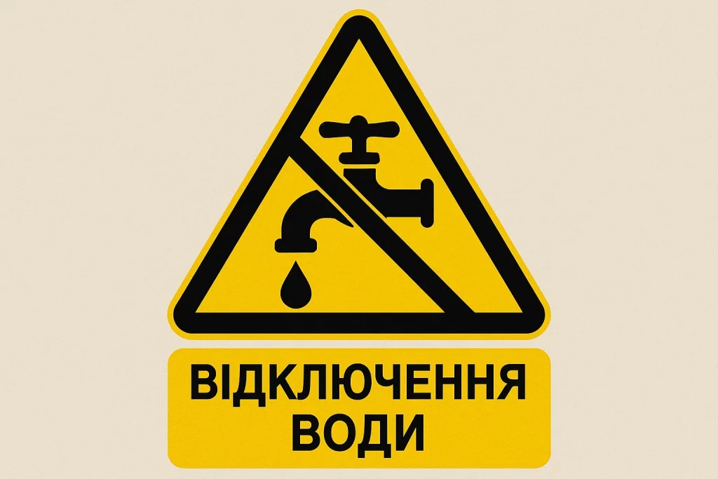 Відключення води в Одесі 23 серпня 2025 року графік робіт