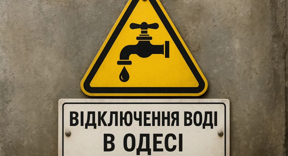 Відключення води в Одесі сьогодні 26 серпня адреси та графік