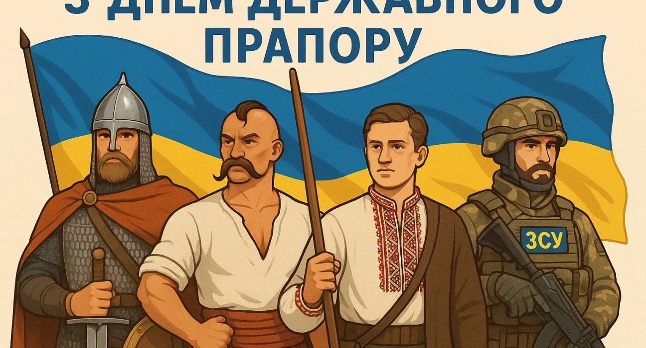 Картинки та листівки до Дня Державного прапора України