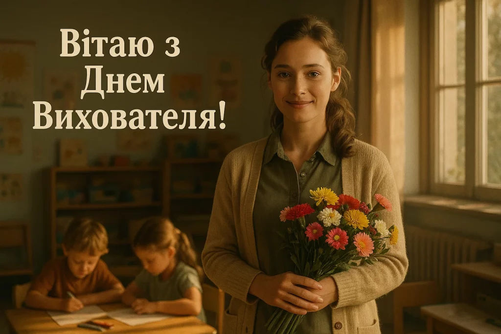 День вихователя привітання, картинки до Дня вихователя, листівки з Днем вихователя, привітання своїми словами, День вихователя 27 вересня