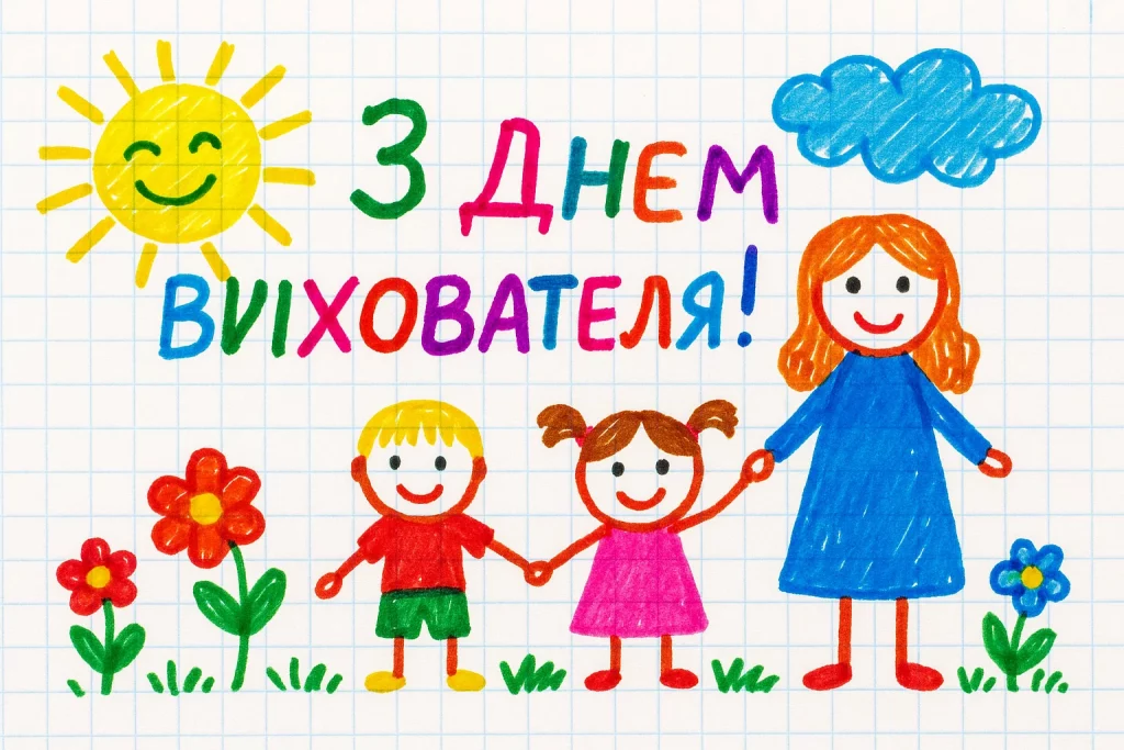 День вихователя привітання, картинки до Дня вихователя, листівки з Днем вихователя, привітання своїми словами, День вихователя 27 вересня