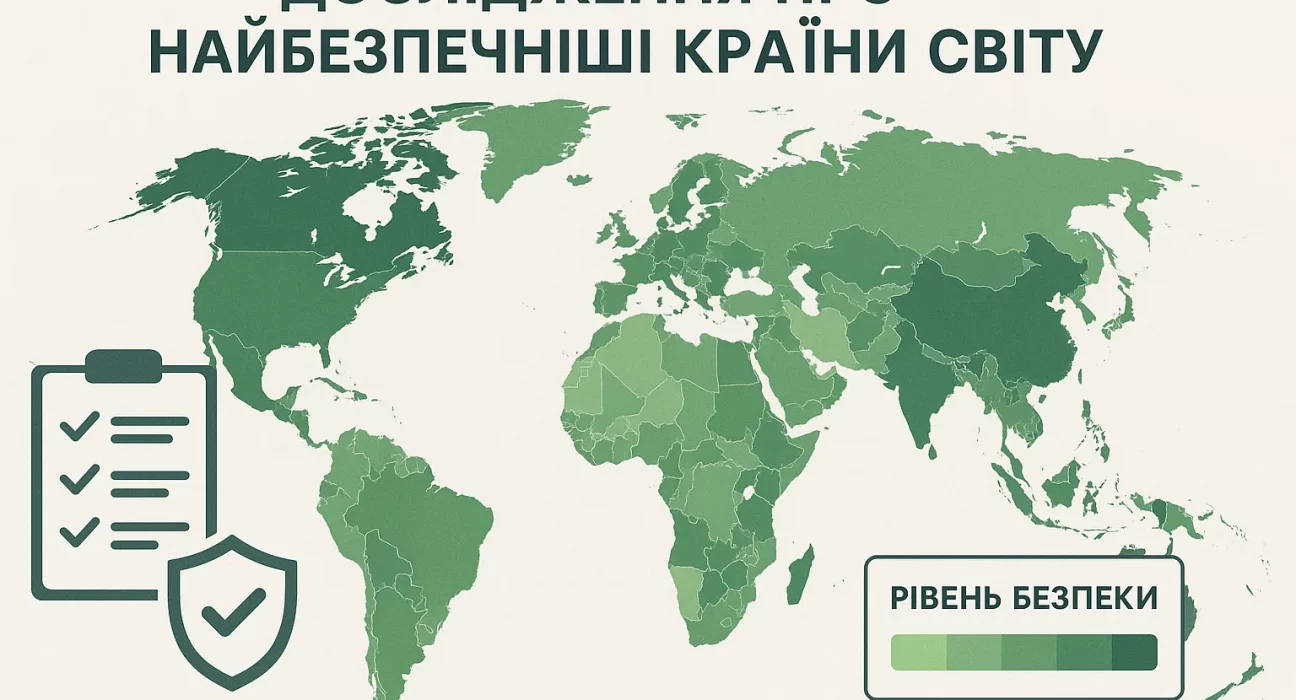 Gallup Safety Index 2025, найбезпечніші країни світу, Сінгапур безпека, Таджикистан безпека, глобальне дослідження Gallup