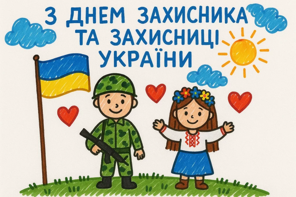 Картинки та привітання з Днем захисників України 2025