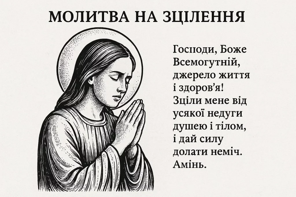 молитва на зцілення, сильна молитва за здоров’я, молитва від хвороби, молитва на одужання, духовна підтримка у хворобі