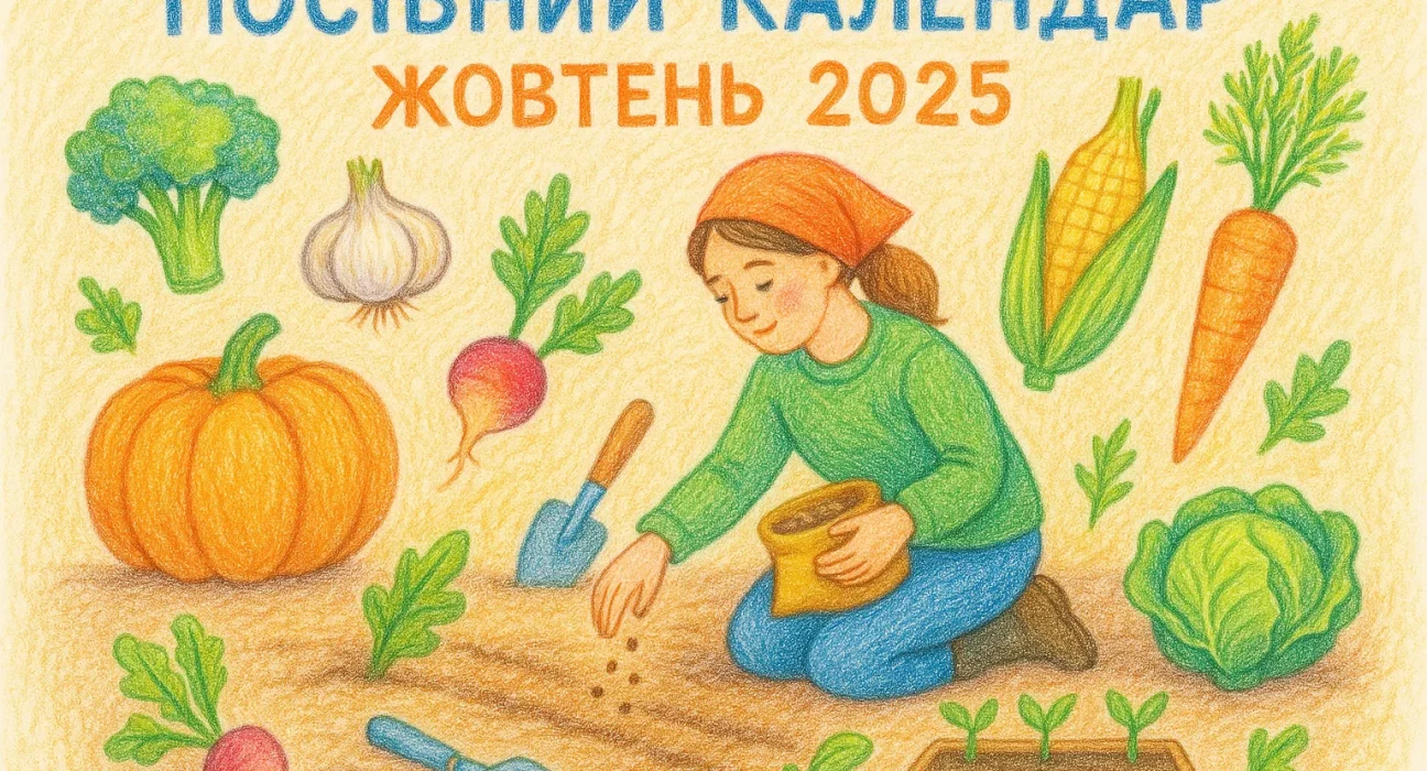 Посівний календар жовтень 2025 для садівників і городників