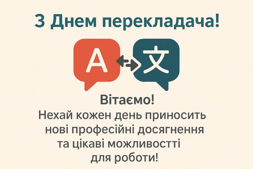 Картинки та красиві привітання з Днем перекладача 2025