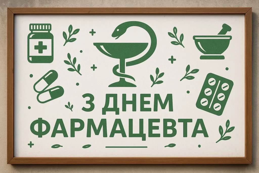 Картинки і щирі привітання з Днем фармацевта України