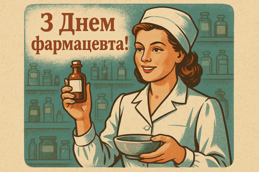 Картинки і щирі привітання з Днем фармацевта України