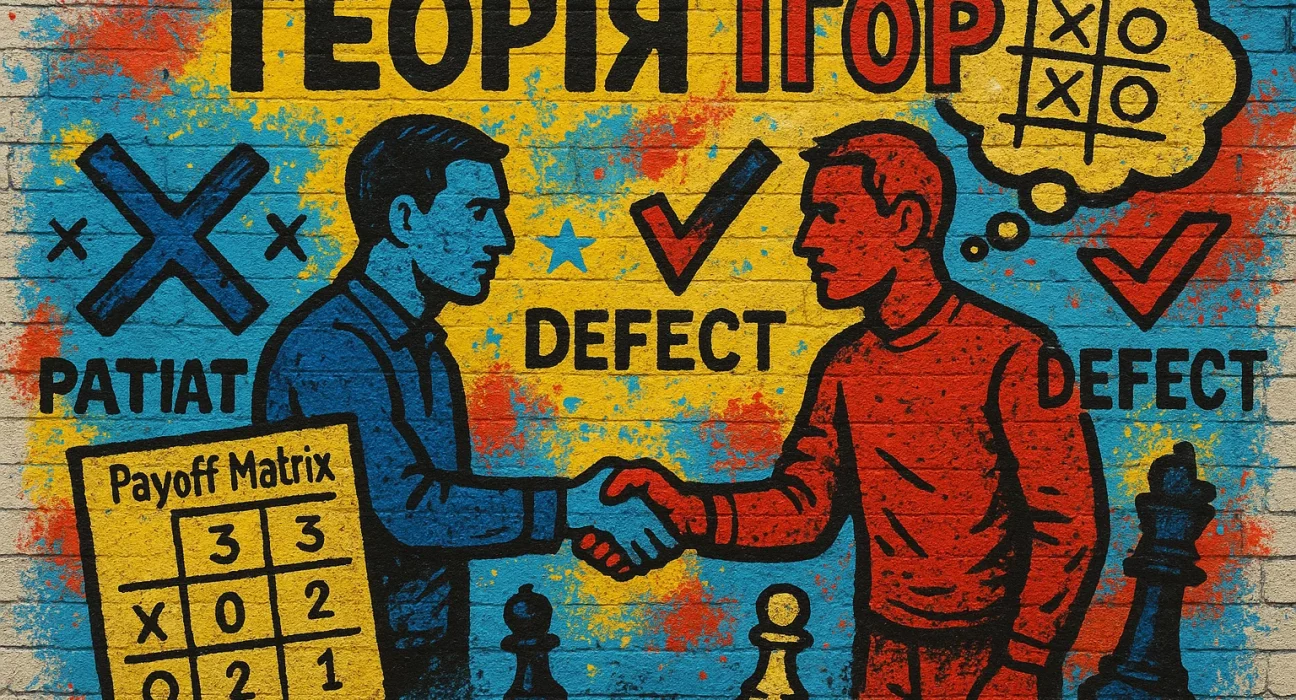 теорія ігор, дилема в’язня приклад, гра з нульовою сумою, стратегія поведінки у грі, застосування теорії ігор