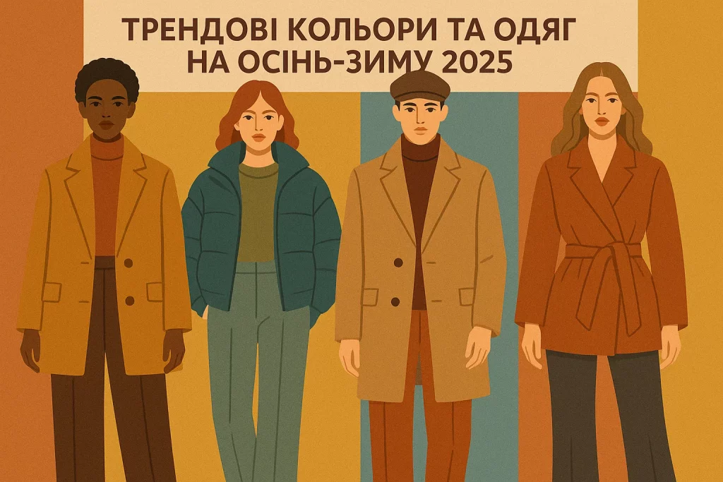 Трендові кольори та одяг сезону осінь-зима 2025
