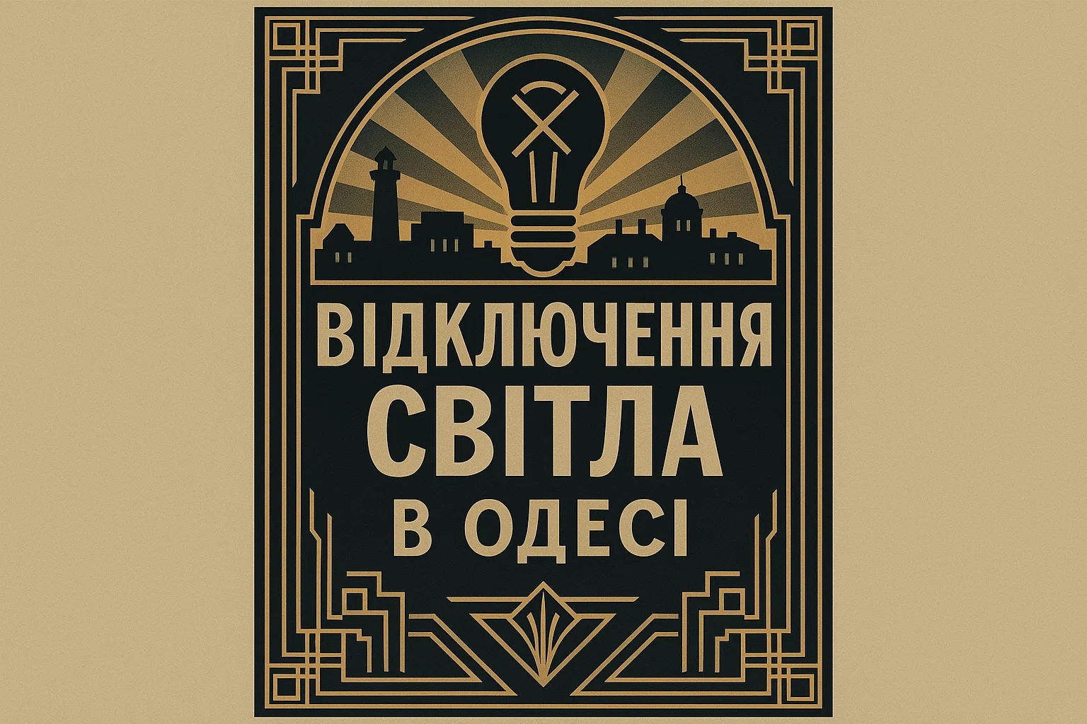 Відключення світла в Одесі 12 вересня адреси та графік робіт