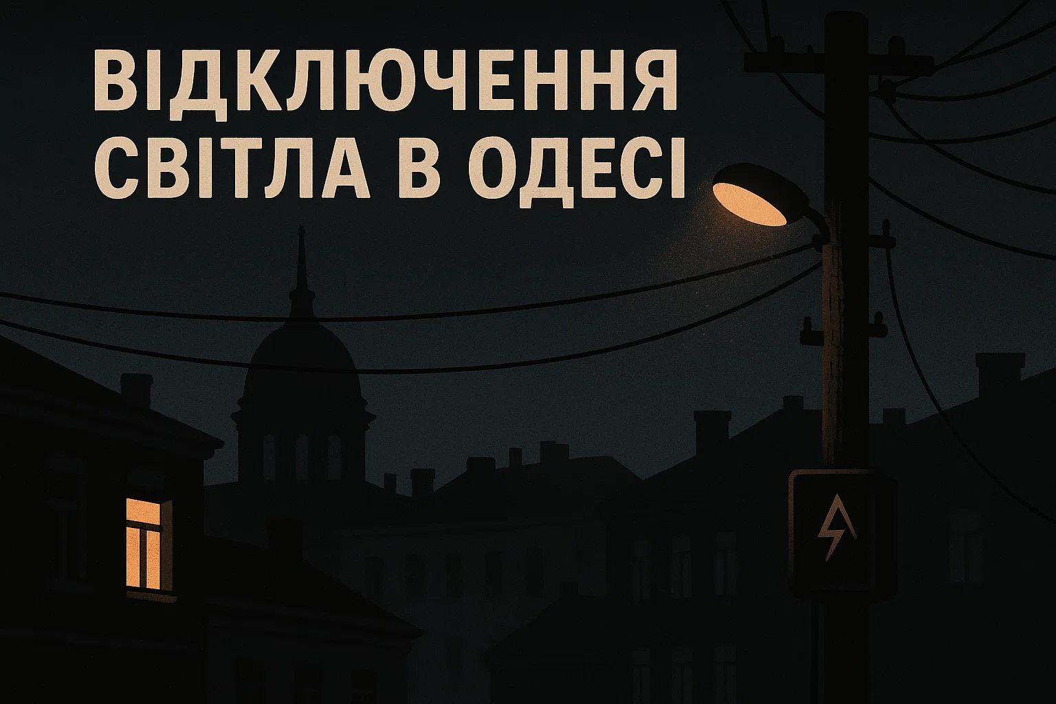 Відключення світла в Одесі 2 вересня адреси і поради одеситам