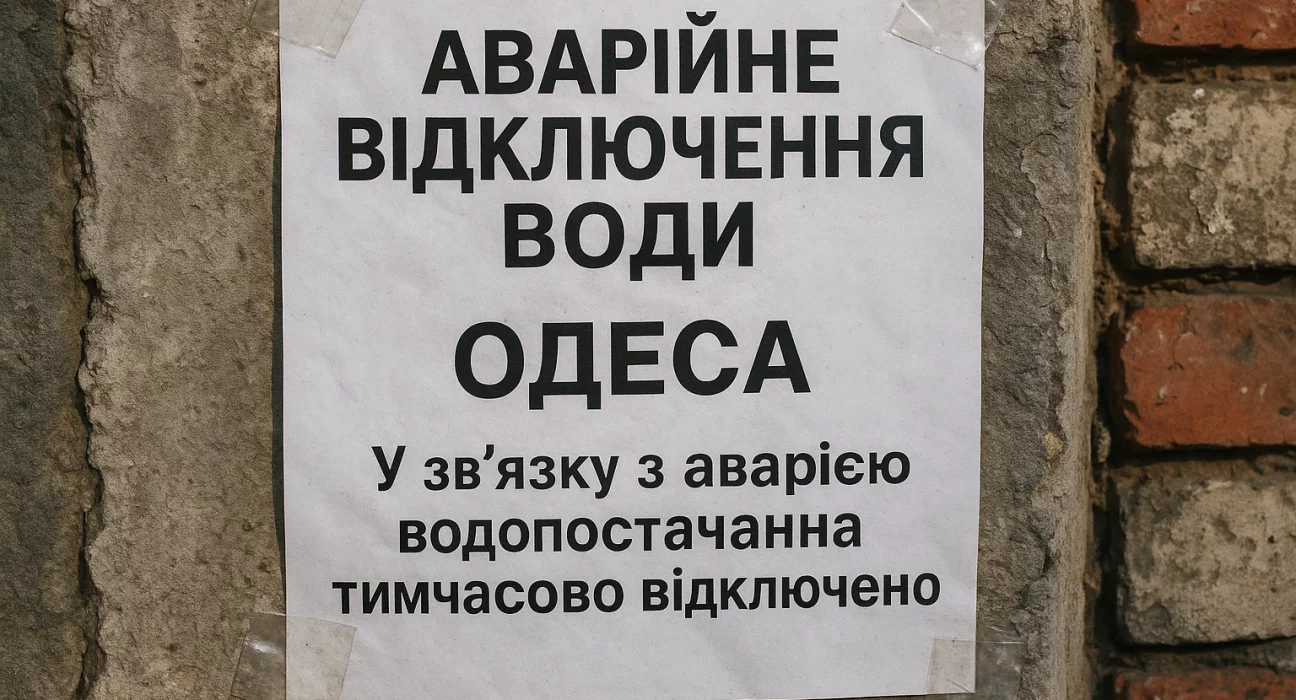 Відключення води в Одесі 6 вересня де сьогодні не буде води