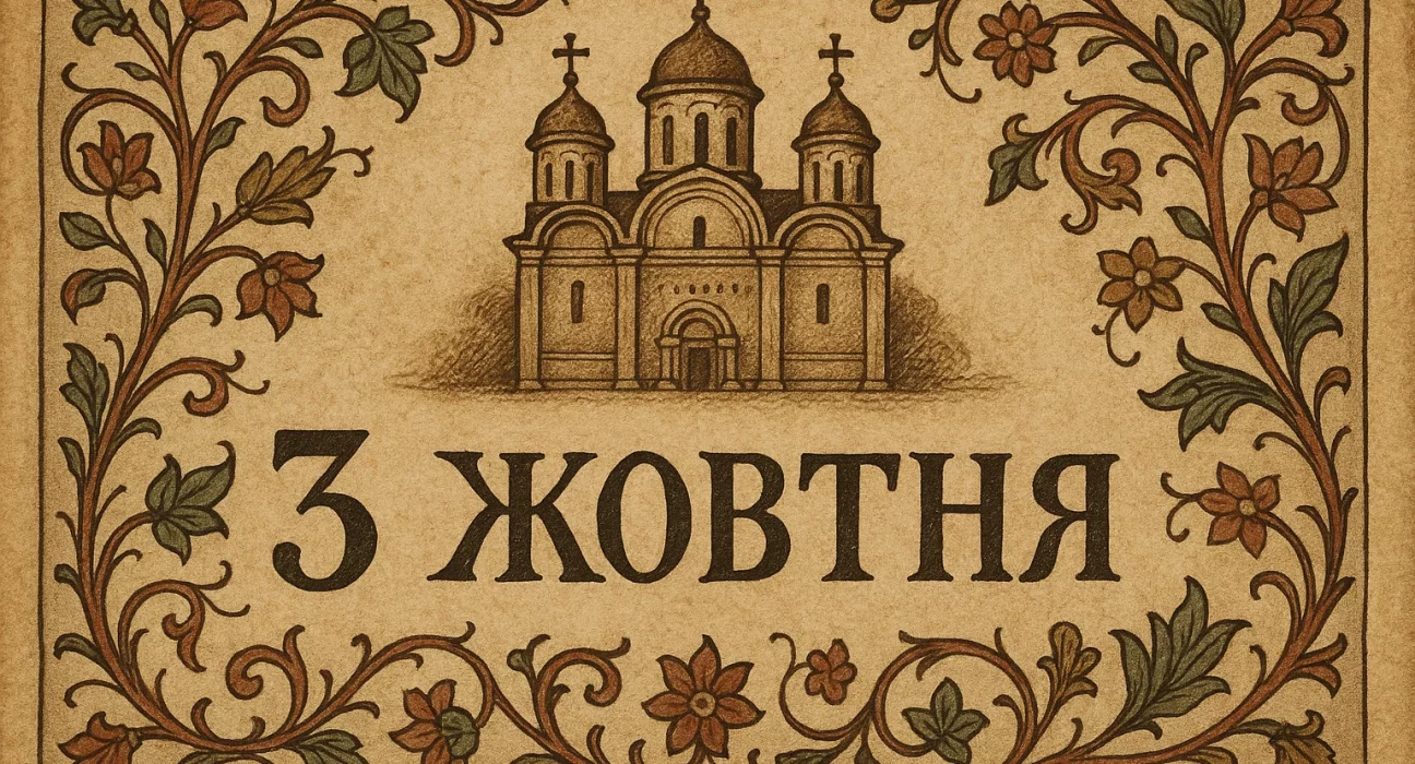 3 жовтня свята, церковне свято 3 жовтня, іменини 3 жовтня, прикмети 3 жовтня, заборони 3 жовтня