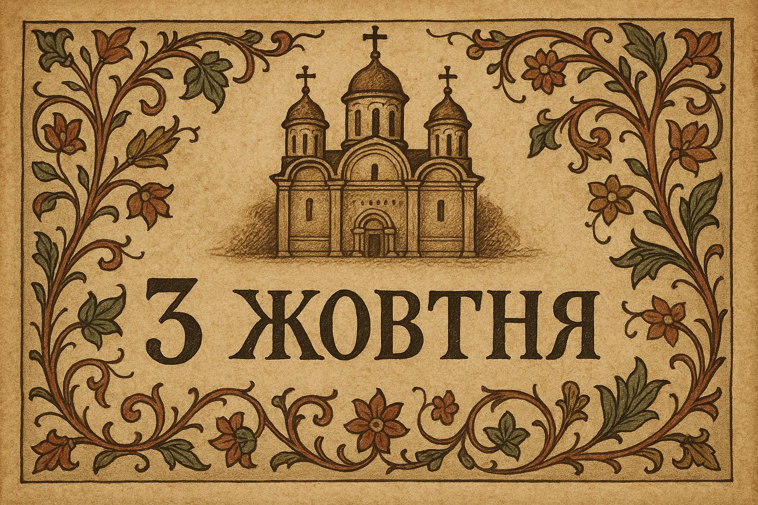 3 жовтня свята, церковне свято 3 жовтня, іменини 3 жовтня, прикмети 3 жовтня, заборони 3 жовтня