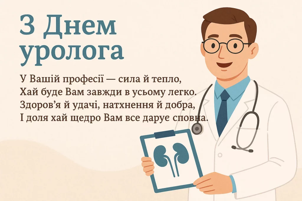 День уролога привітання, картинки з Днем уролога, прикольні привітання урологу, листівки до Дня уролога, короткі привітання з Днем уролога