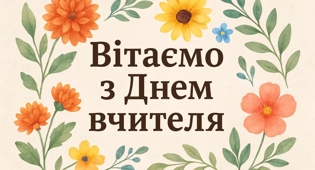 Картинки й красиві привітання з Днем вчителя