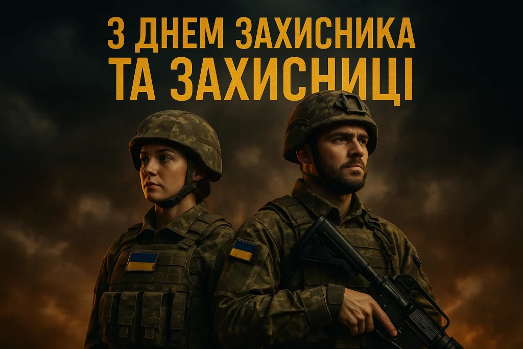 Картинки та привітання з Днем захисників України 2025