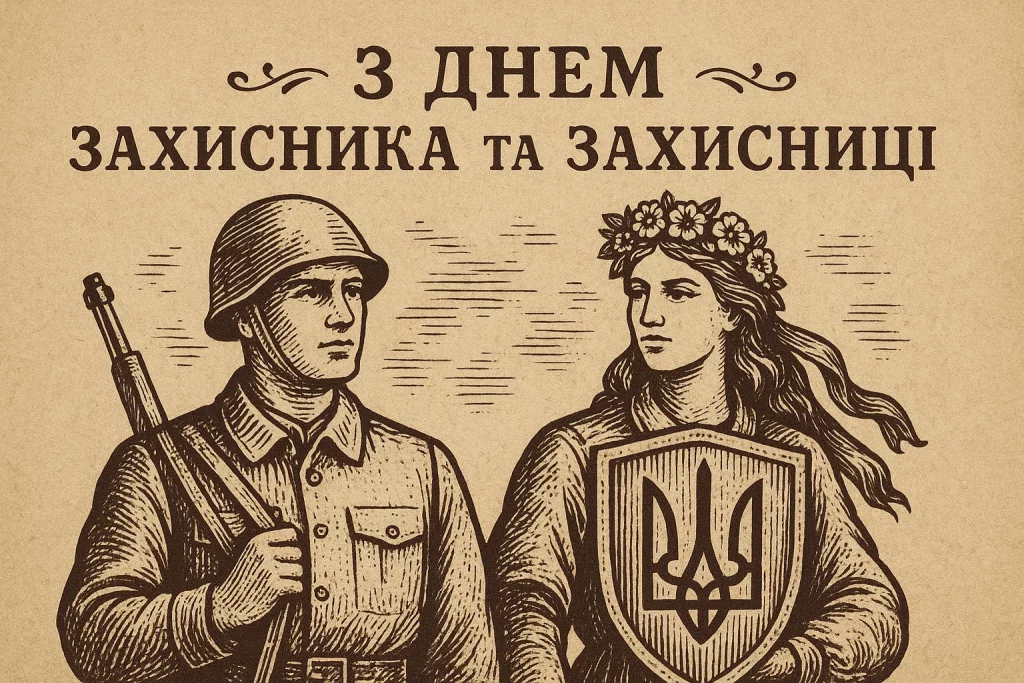 Картинки та привітання з Днем захисників України 2025