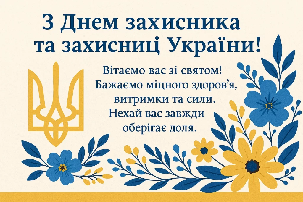День захисників України привітання, картинки до Дня захисників, коли святкують День захисників, листівки до Дня захисників, прикольні привітання