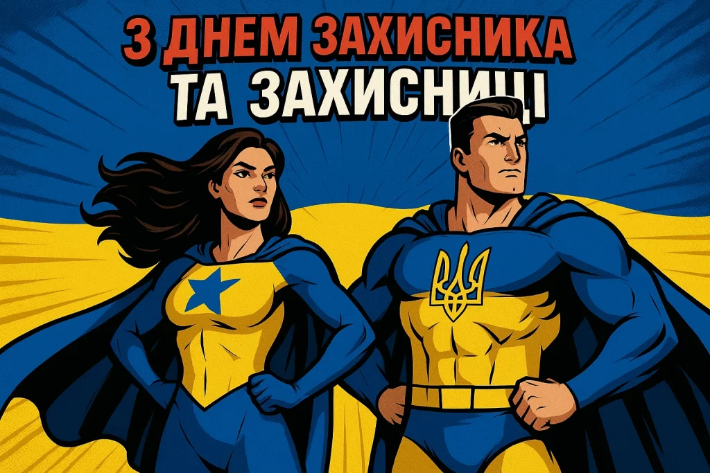 Картинки та привітання з Днем захисників України 2025
