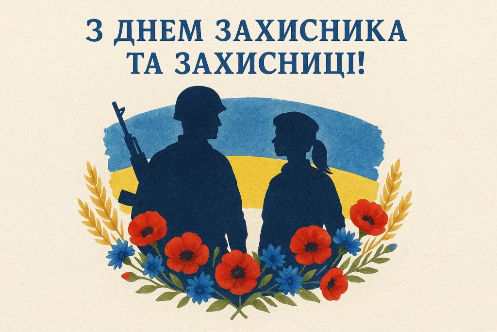 Картинки та привітання з Днем захисників України 2025