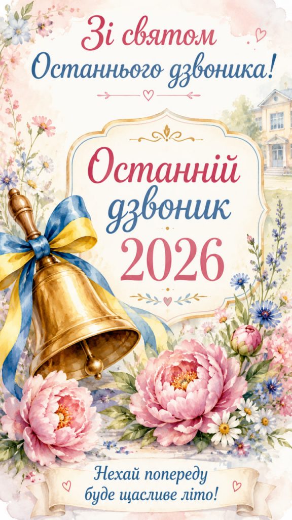 З Останнім дзвоником 2026 картинки українською