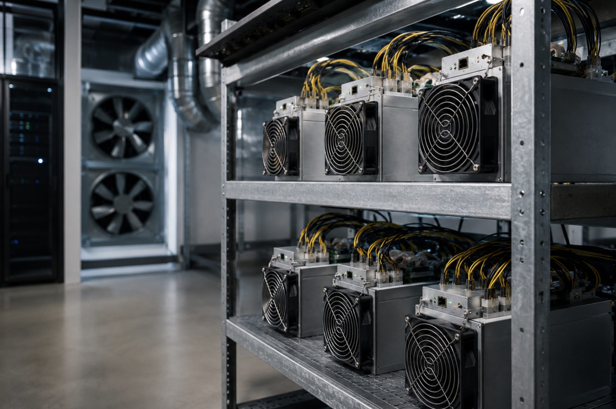 ASIC-майнеры для майнинга Bitcoin в серверной стойке