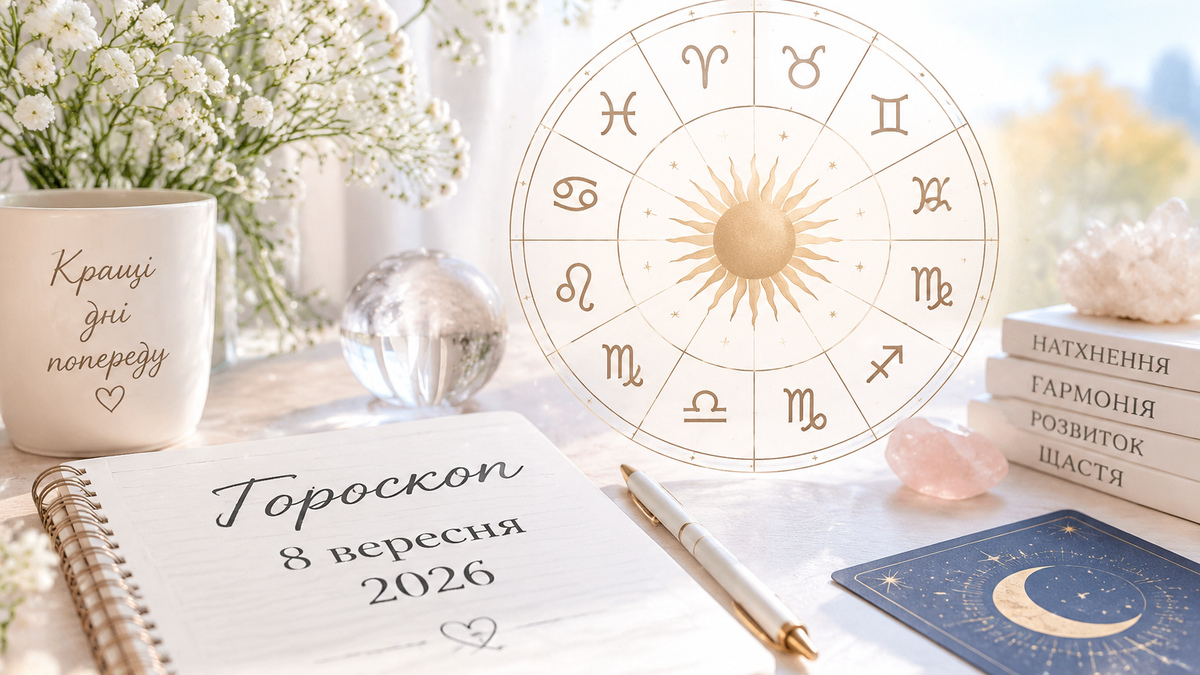 Гороскоп 8 вересня 2026 для всіх знаків: кому діяти сміливіше, а кому бути обережнішим