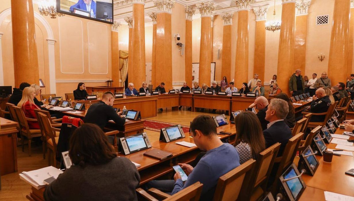 Засідання в залі Одеської міської ради