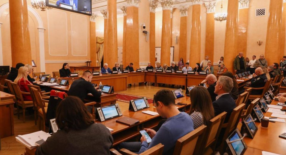 Засідання в залі Одеської міської ради
