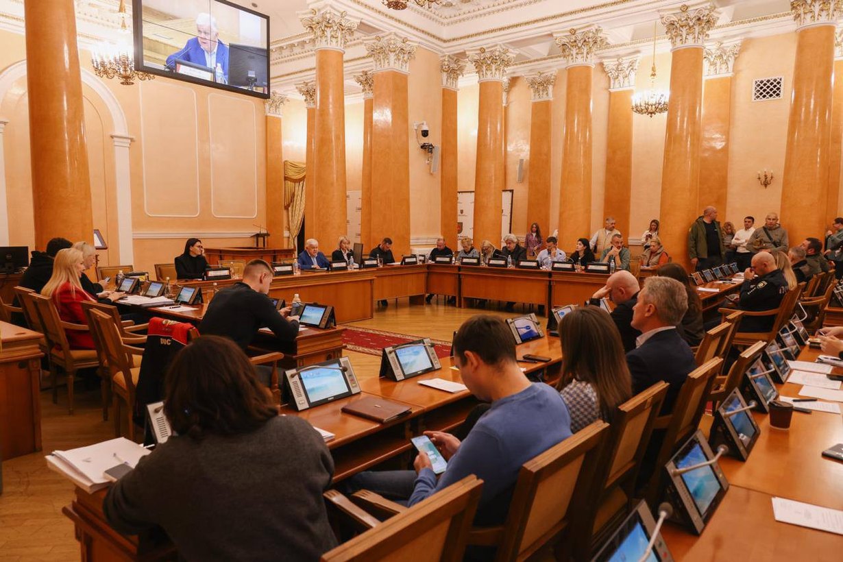 Засідання в залі Одеської міської ради